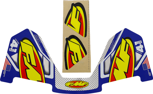 FMF 1860-2112 Exhaust Replacement Decal - Colorways 4.1 Blue
