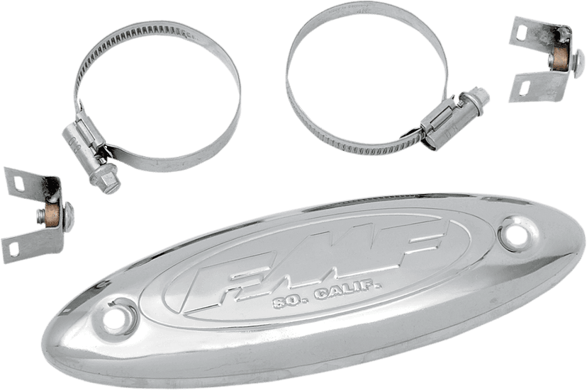 FMF 1861-0043 Universal Header Heat Shield - Stainless Steel — image 1 of 2