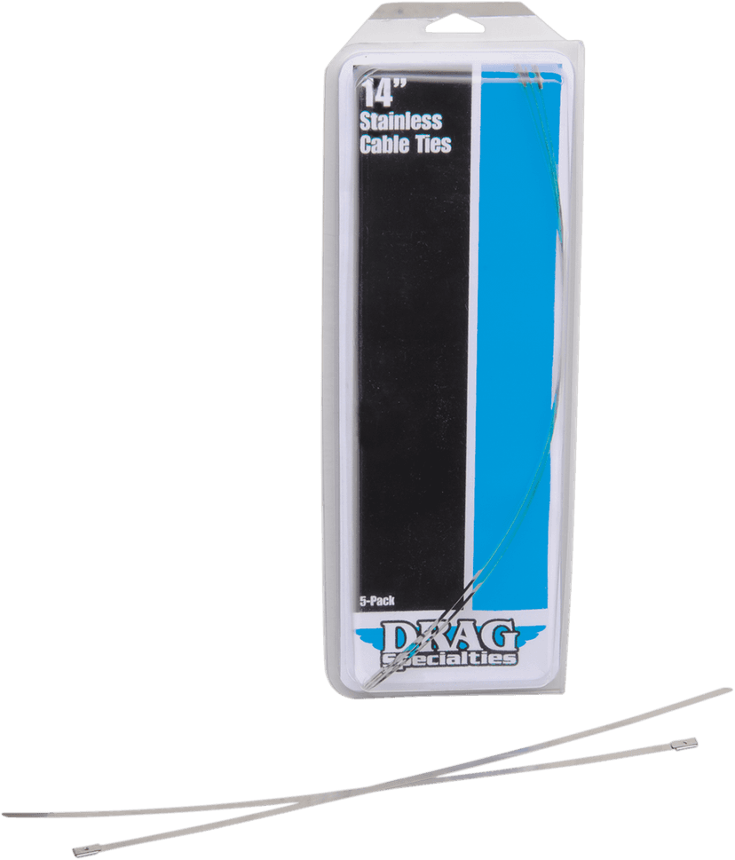 DRAG SPECIALTIES 1861-0670 Cable Tie - Stainless Steel - 14"