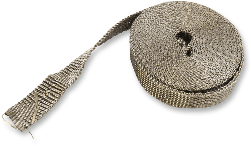 DRAG SPECIALTIES 1861-1111 Woven Basalt Exhaust Wrap Kit - Bronze - 1" x 25'
