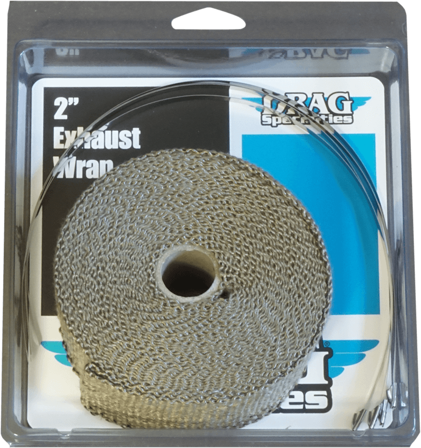 DRAG SPECIALTIES 1861-1112 Woven Basalt Exhaust Wrap Kit - Bronze - 2" x 25'