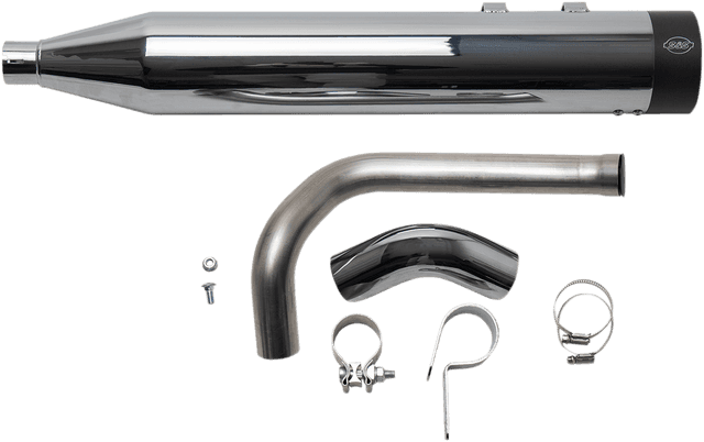 S&S CYCLE 1861-1390 Shadow Muffler Kit - Chrome - '09-'16 FL — image 2 of 4