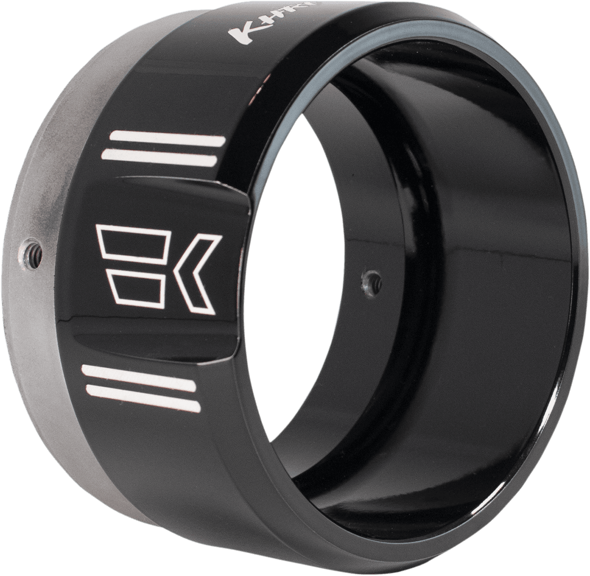 KHROME WERKS 1861-1452 4-1/2" Klassic Tip - Left - Black Powdercoat