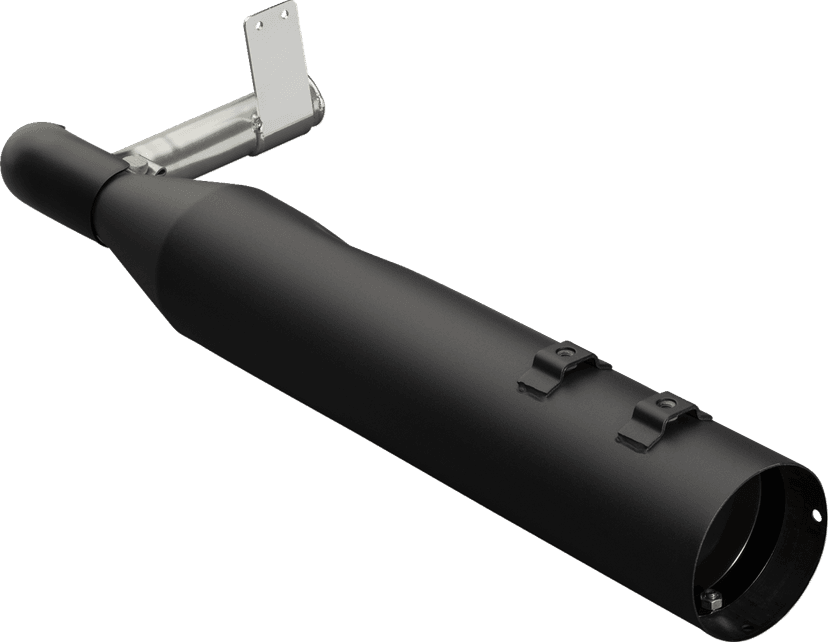 KHROME WERKS 1861-1574 Sidekick Ghost Pipe - Black — image 2 of 2