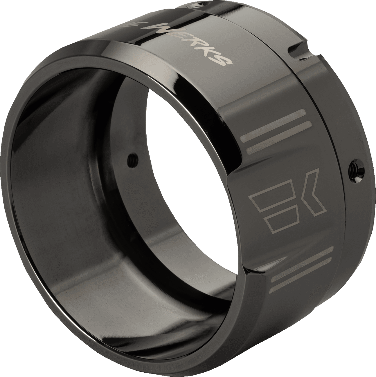 KHROME WERKS 1861-1684 4-1/2" Klassic End Cap - Right Hand - Eclipse