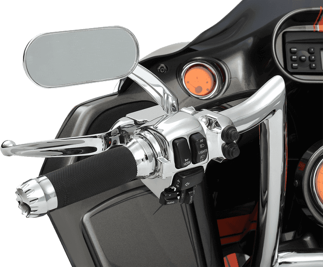 DRAG SPECIALTIES 1901-0026 Mirror - Side View - Oval - Chrome - Each — image 4 of 4