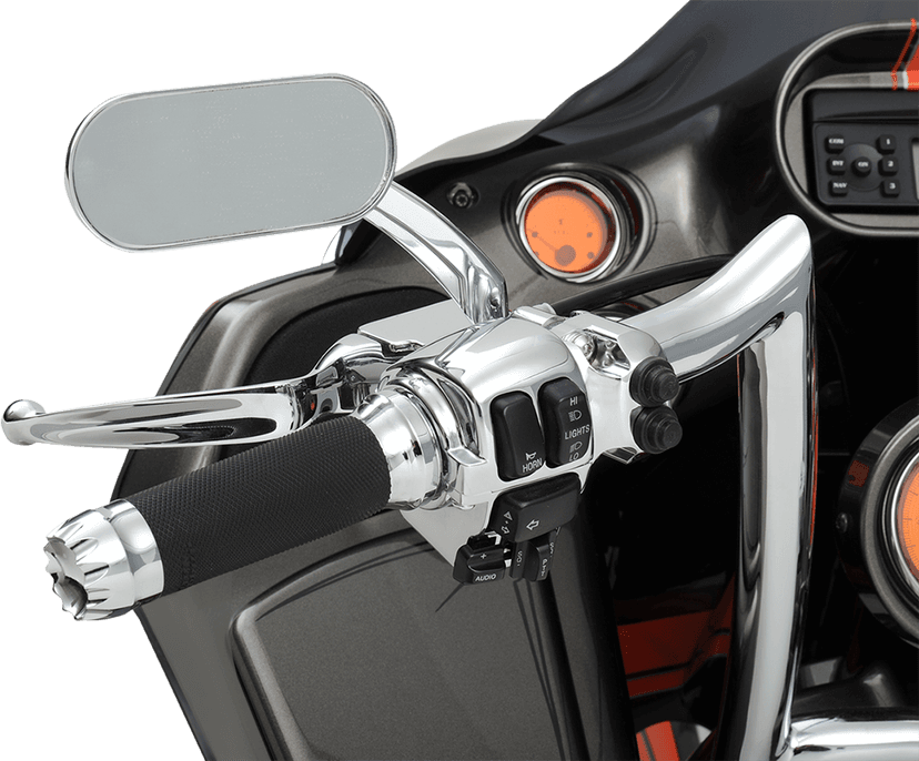 DRAG SPECIALTIES 1901-0026 Mirror - Side View - Oval - Chrome - Each — image 4 of 4