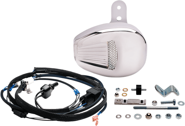 JIMS 1901-0526 Forceflow Cylinder Head Cooler Kit - Chrome - Twin Cam Touring