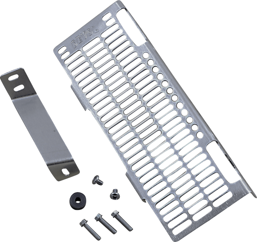 DEVOL 1901-0843 Radiator Guard - Brushed Aluminum - Suzuki