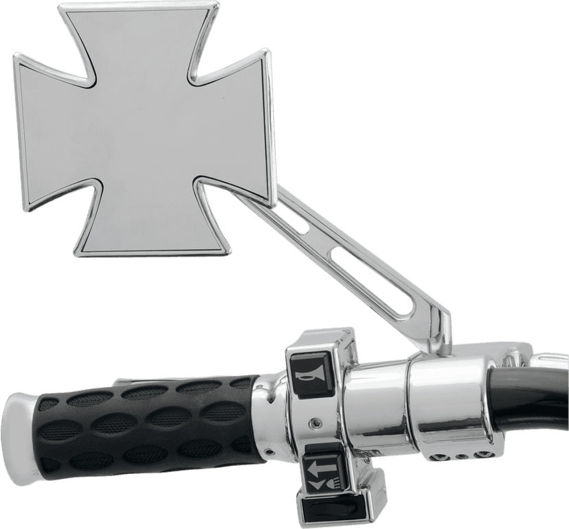 DRAG SPECIALTIES 1901-6009 Mirror - Side View - Maltese - Chrome - Air-Glide Stem - Each — image 2 of 3