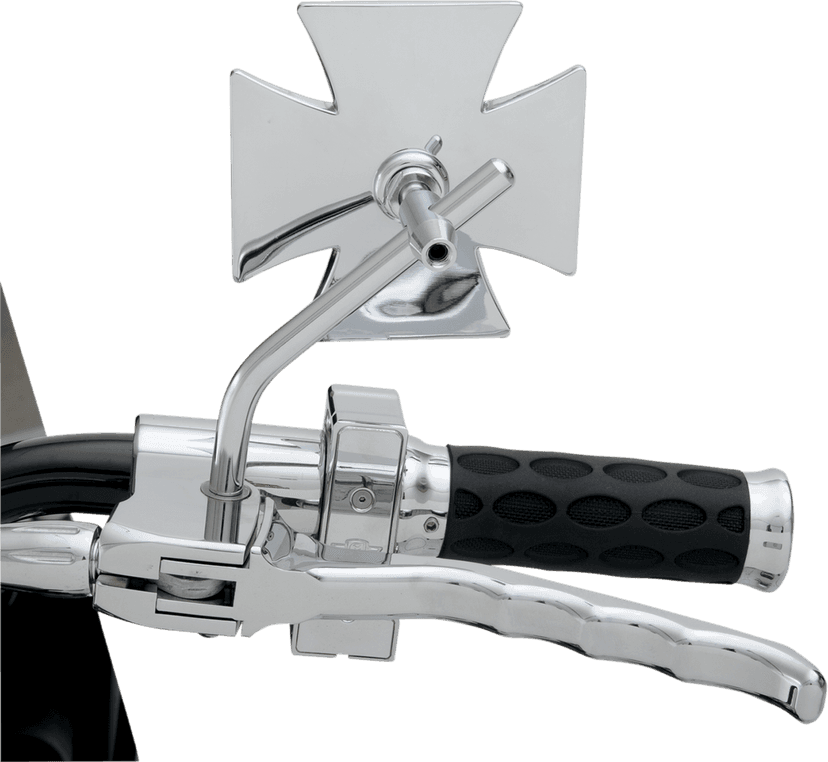 DRAG SPECIALTIES 1901-6060 Mirror - Side View - Maltese - Chrome - Round Stem - Each — image 3 of 3