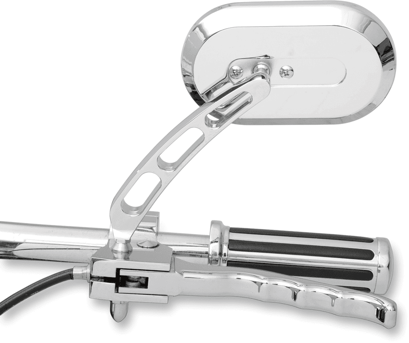 DRAG SPECIALTIES 1901-6232 Mirror - Side View - Oval - Chrome - Left - Each — image 2 of 2