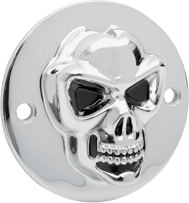 DRAG SPECIALTIES 1902-0185 3-D Skull Points Cover - Big Twin