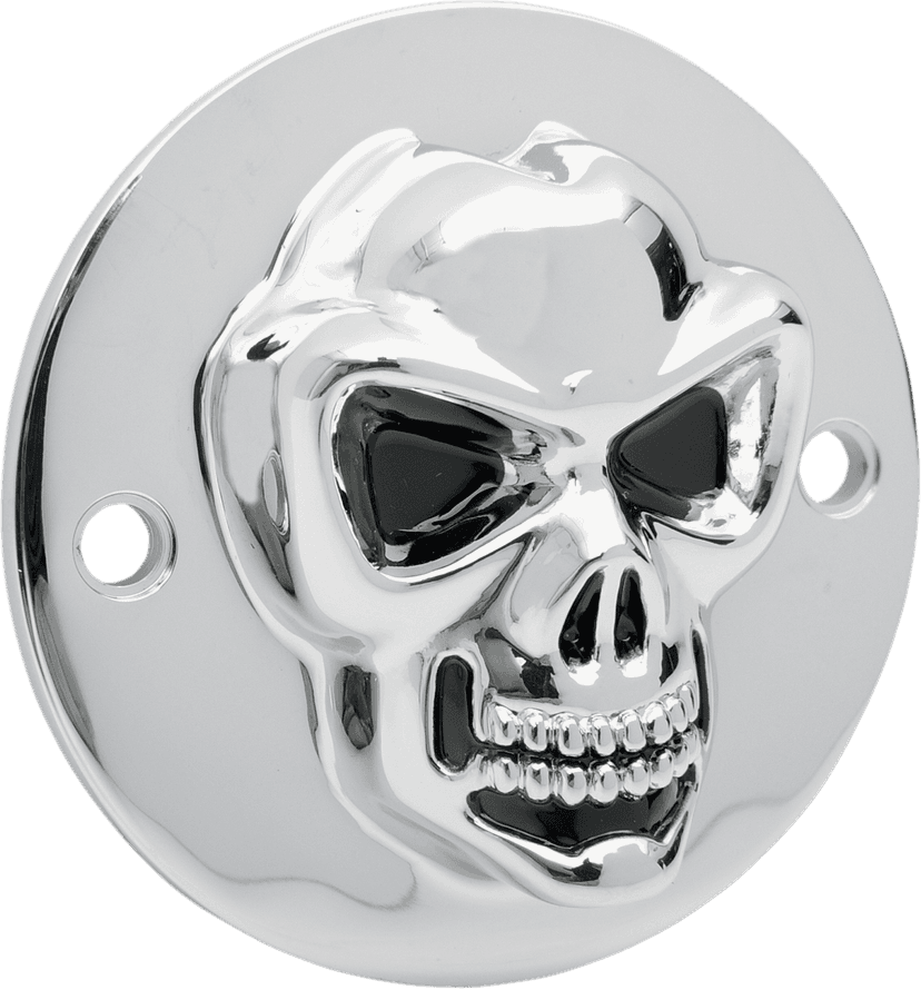 DRAG SPECIALTIES 1902-0185 3-D Skull Points Cover - Big Twin