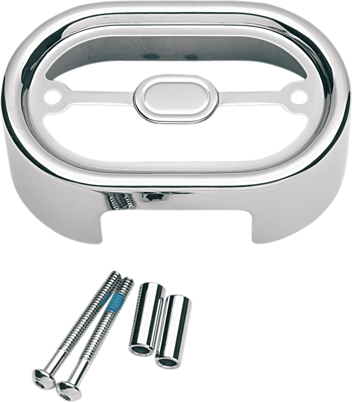 DRAG SPECIALTIES 1902-0398 Regulator Cover - Chrome - '01-'06 FXST/FLST
