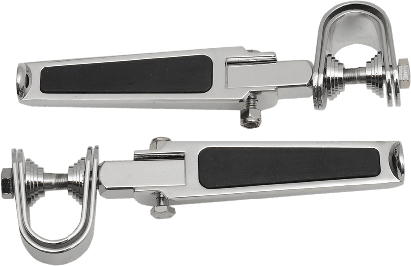 DRAG SPECIALTIES 1904-1764 U-Clamp Foot Pegs - Rubber Inlay — image 1 of 2