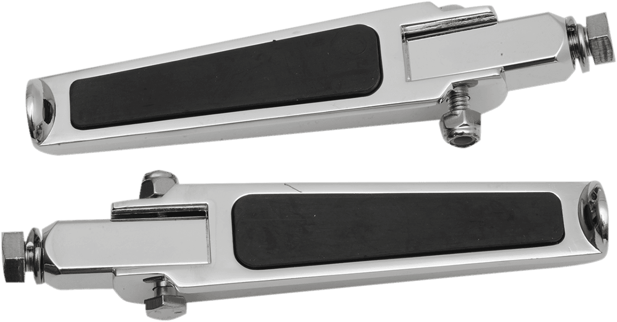 DRAG SPECIALTIES 1904-6452 Bolt-On Foot Pegs - Rubber Inlay