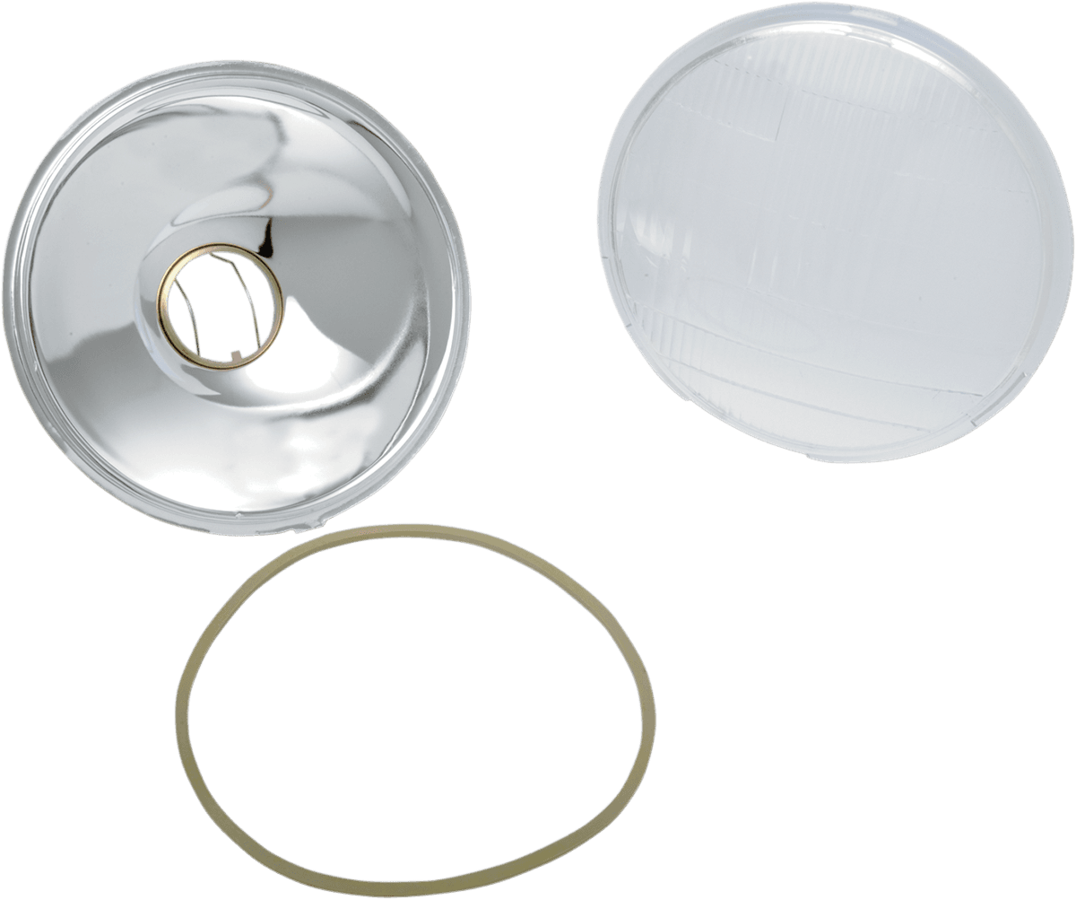 DRAG SPECIALTIES 2001-0055 Replacement 6-1/2" Headlight Glass