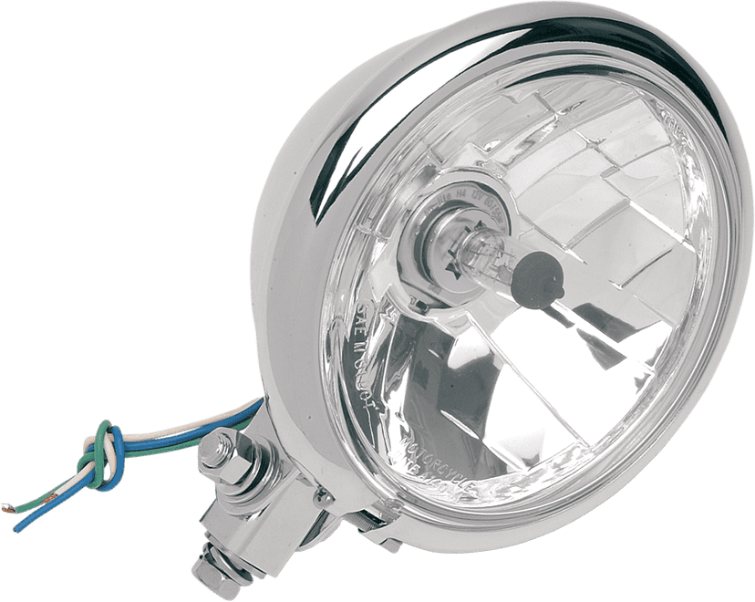 DRAG SPECIALTIES 2001-0099 Springer Headlight - Bottom Mount - 5-3/4" - Chrome