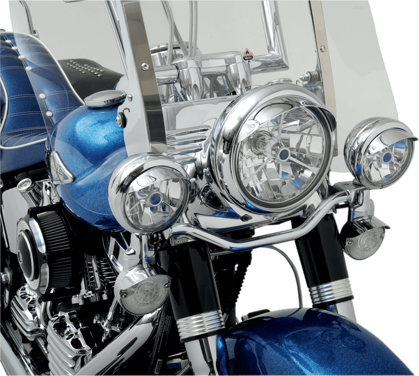 DRAG SPECIALTIES 2001-0370 Visor for 4-1/2" Headlight - Chrome — image 2 of 2