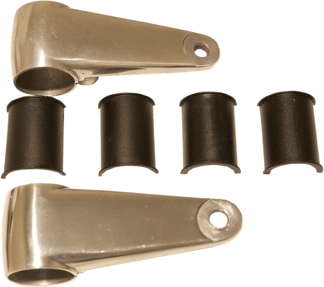 EMGO 2001-0815 Headlamp Mounting Brackets - Polished