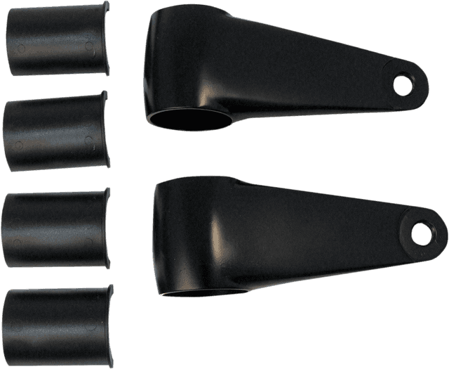EMGO 2001-0816 Headlamp Mounting Brackets - Black