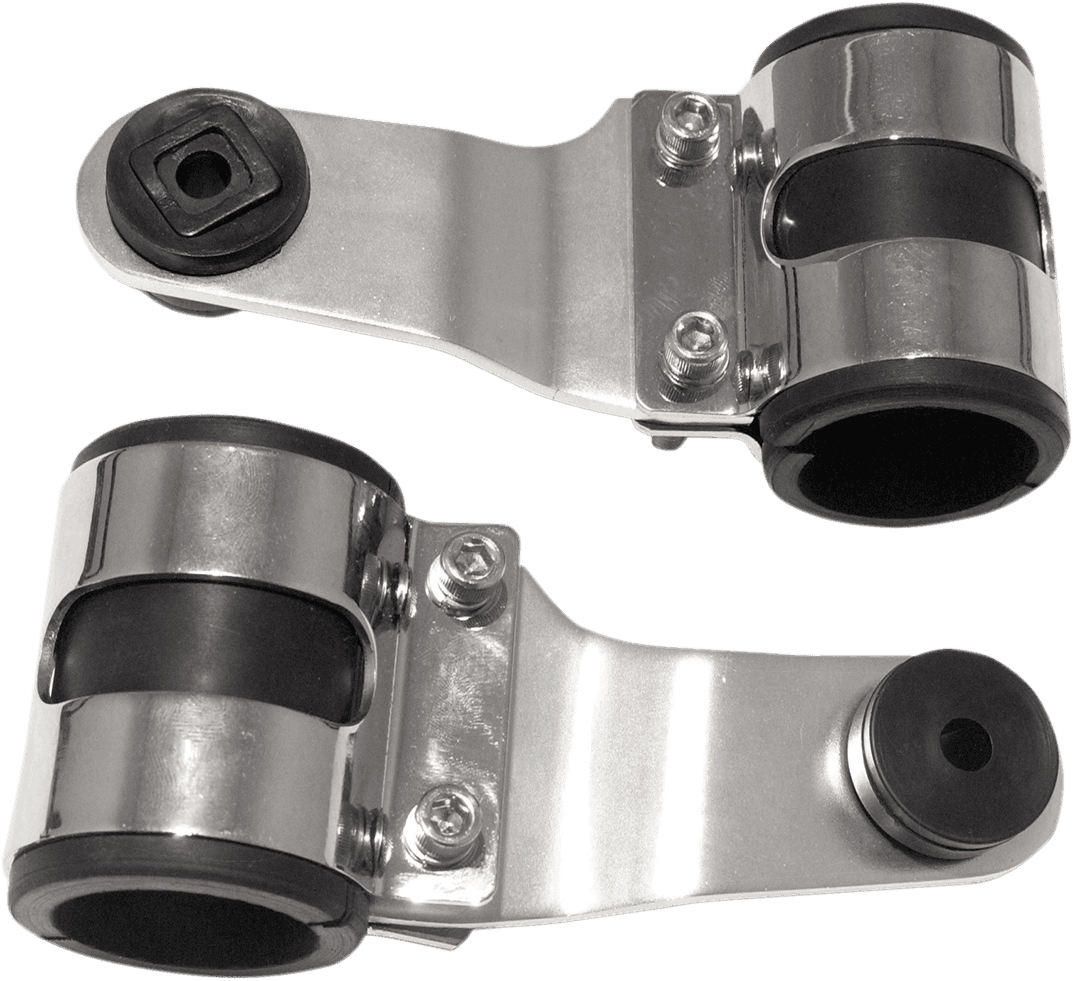 EMGO 2001-0817 Headlamp Bracket - Chrome/Black