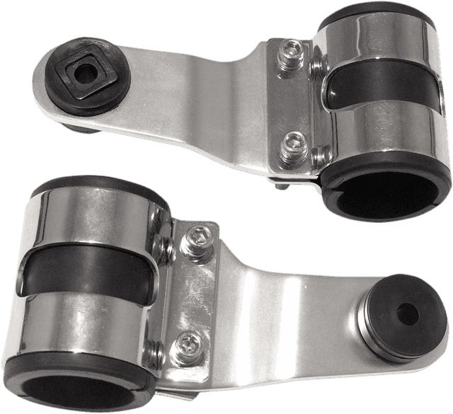 EMGO 2001-0817 Headlamp Bracket - Chrome/Black