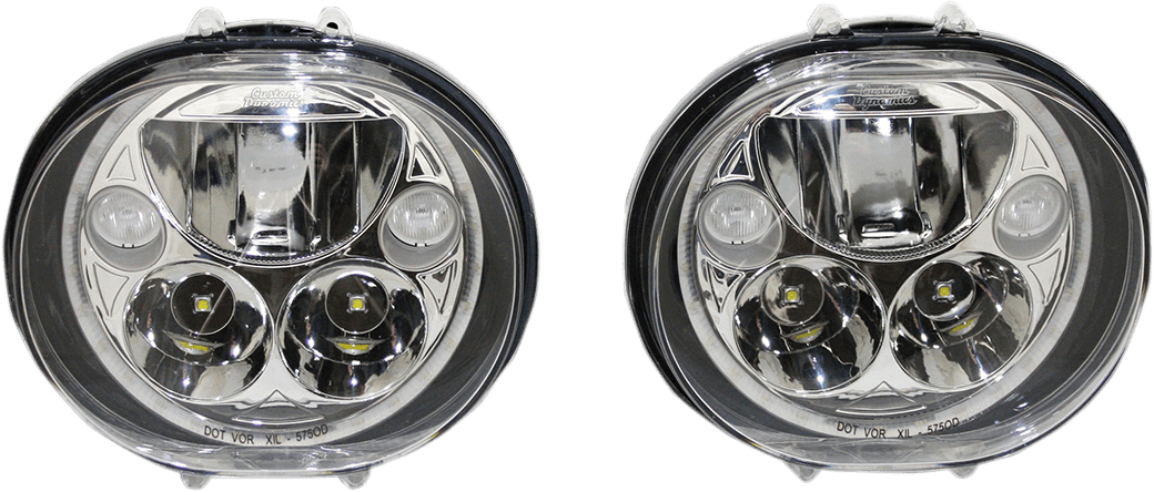 CUSTOM DYNAMICS 2001-1261 LED Headlight - 5-3/4" - Chrome