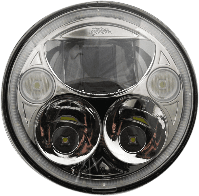 CUSTOM DYNAMICS 2001-1263 LED Headlight - 7" - Chrome