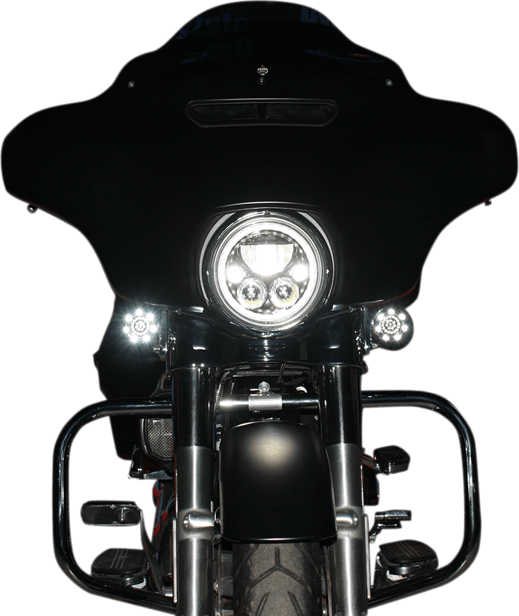 CUSTOM DYNAMICS 2001-1263 LED Headlight - 7" - Chrome — image 2 of 2