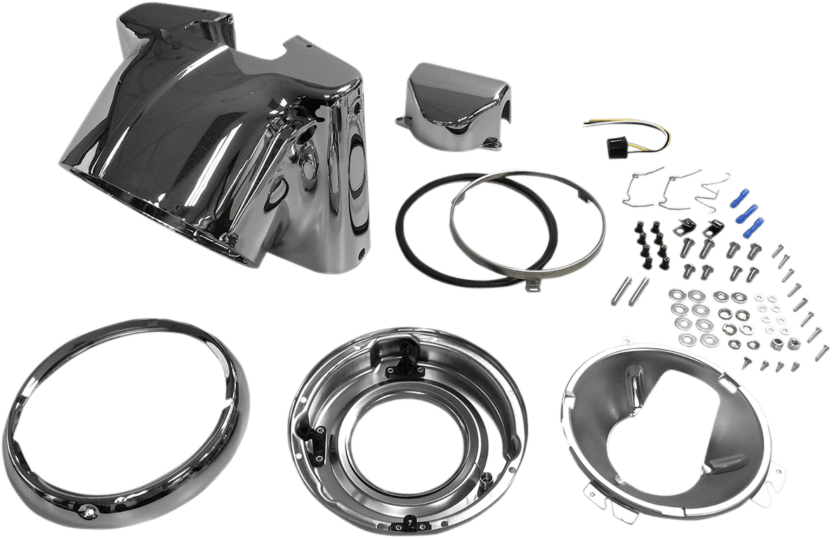 DRAG SPECIALTIES 2001-1481 7" Nacelle Headlight Kit - Chrome