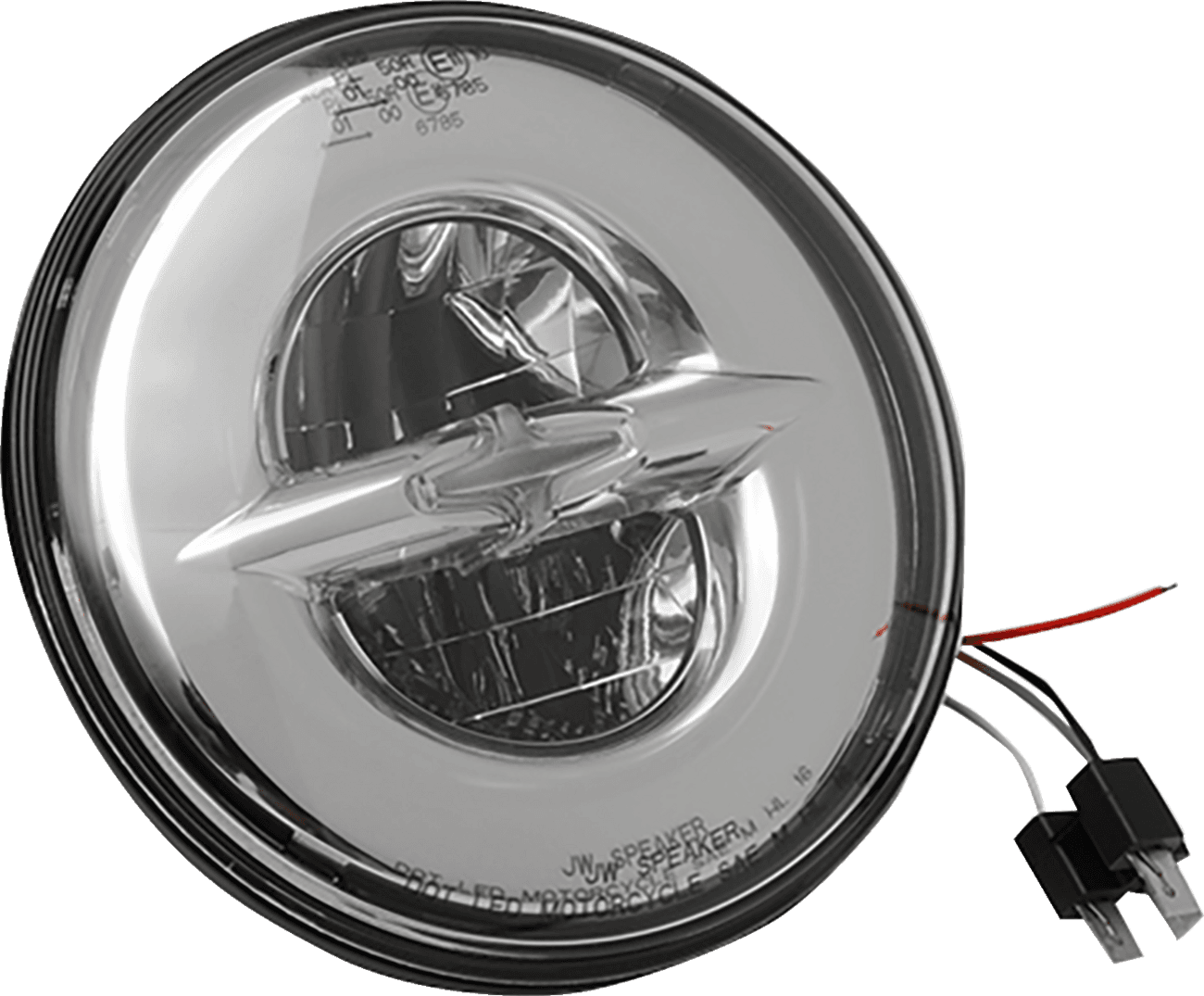 DRAG SPECIALTIES 2001-1542 Headlight - Reflector-Style - 7" - Chrome