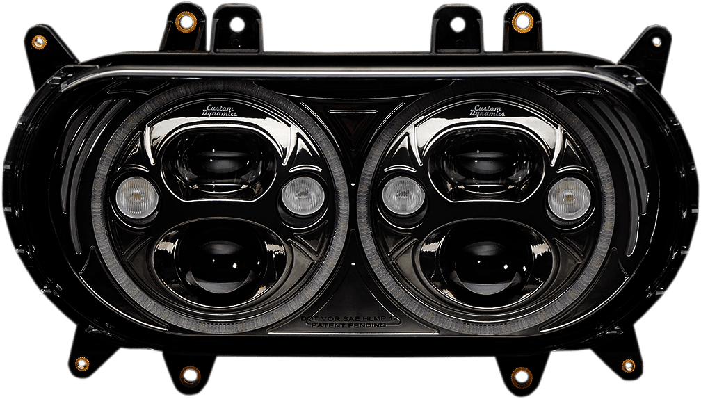 CUSTOM DYNAMICS 2001-1544 Headlight - Black - FLTR