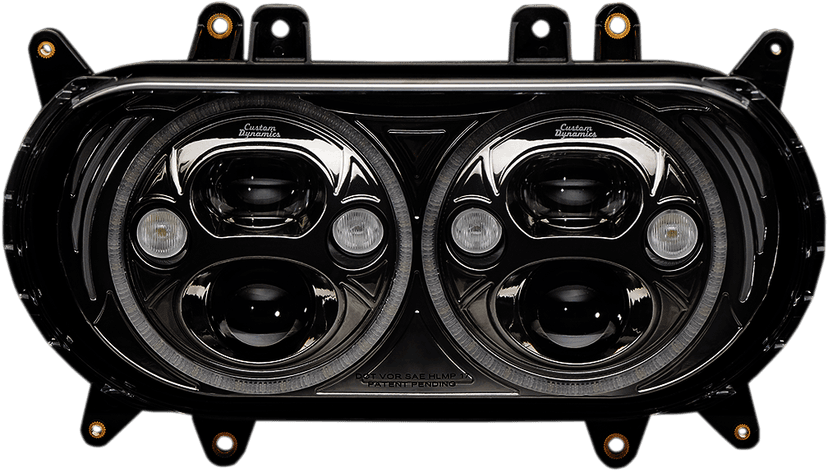 CUSTOM DYNAMICS 2001-1544 Headlight - Black - FLTR — image 1 of 3