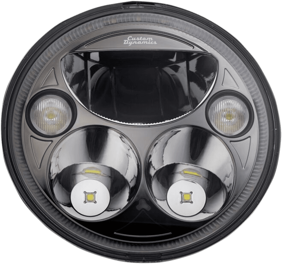 CUSTOM DYNAMICS 2001-1572 Headlamp - 7" - TruBEAM® - Black - Chief