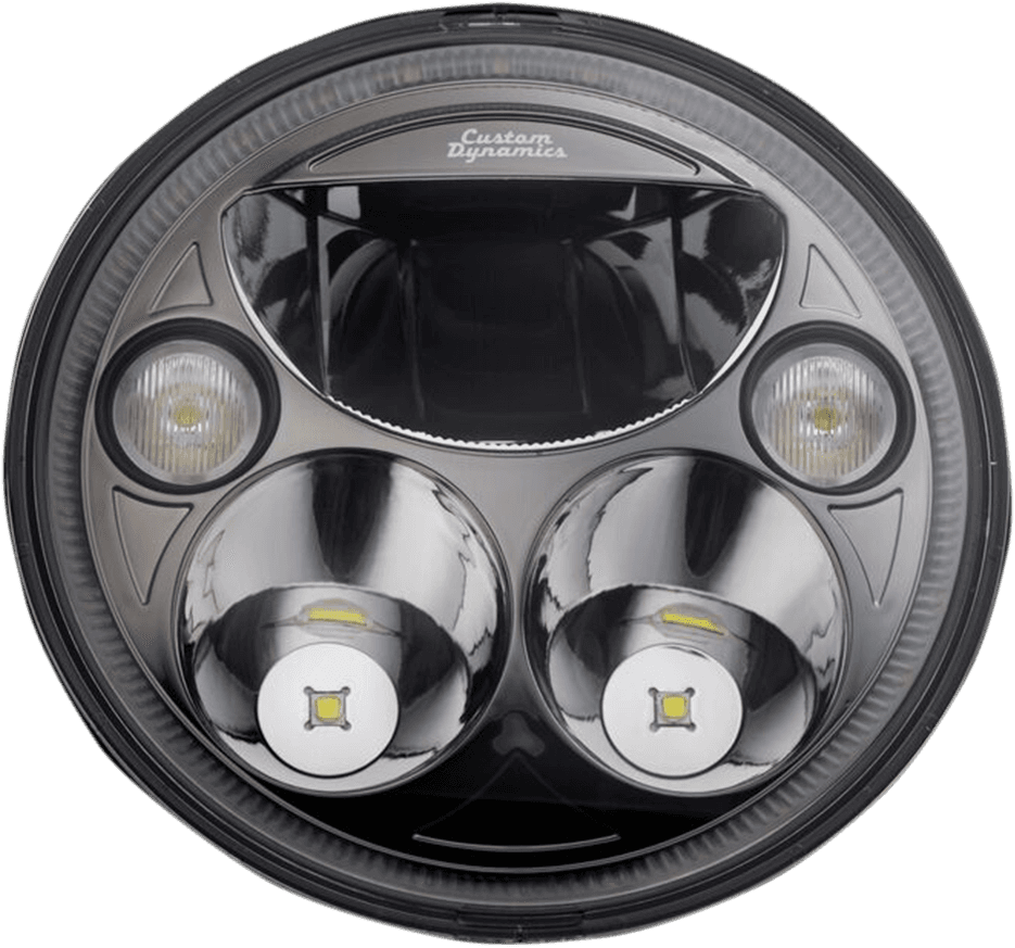CUSTOM DYNAMICS 2001-1574 Headlamp - 7" - TruBEAM® - Black - Chieftain