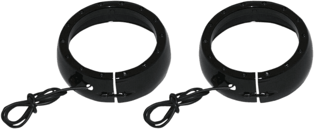 CUSTOM DYNAMICS 2001-1760 Lighted Passing Lamp Trim Ring '96-'05 FLHT - Black — image 2 of 2