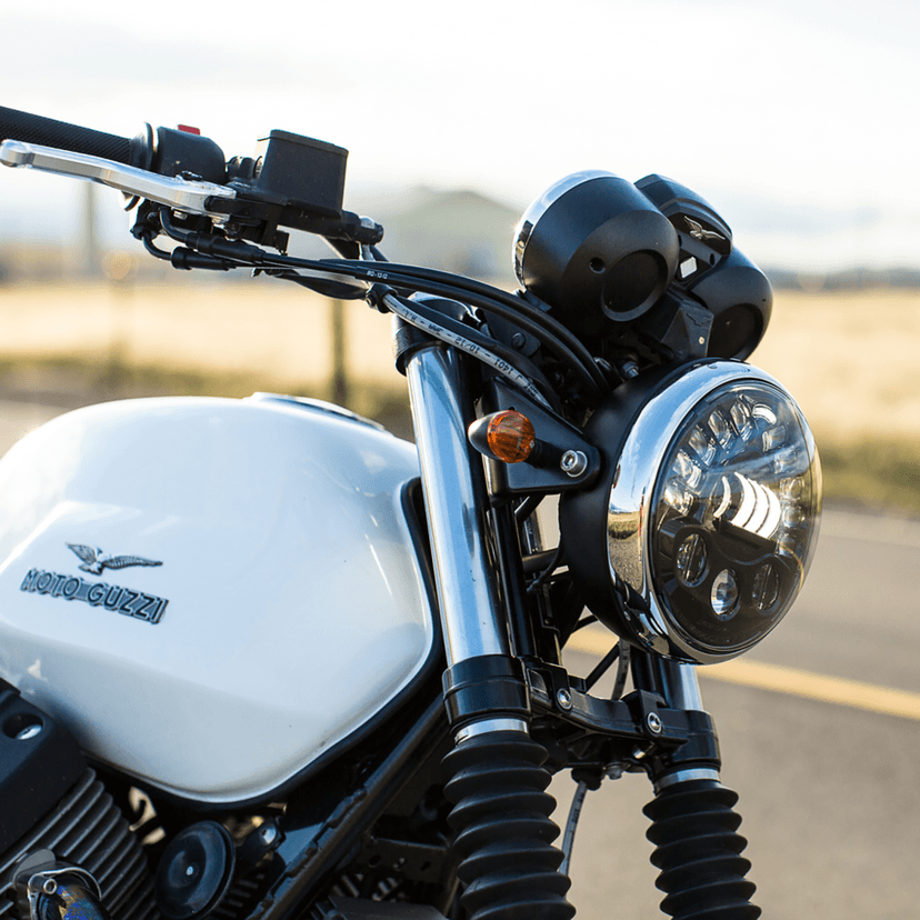J.W. SPEAKER 2001-1775 Adaptive 2 LED Headlight - 7" with Mount - Black — image 2 of 4