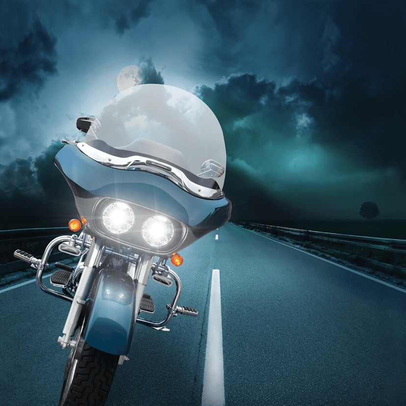 J.W. SPEAKER 2001-1784 Headlights - Adaptive 2 - LED - Chrome - '99-'13 FLTR — image 4 of 4