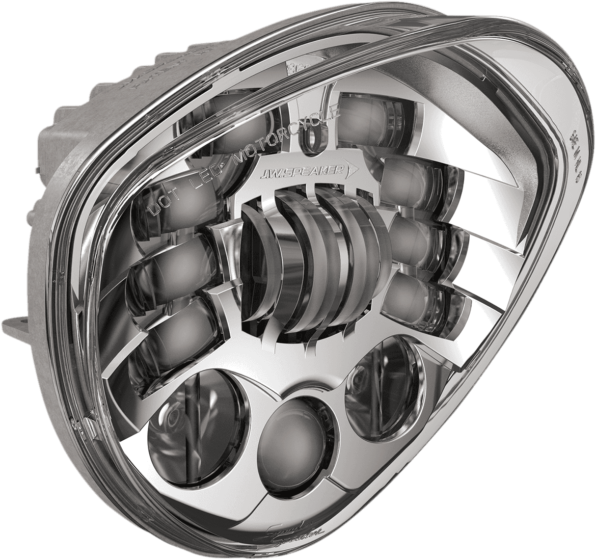 J.W. SPEAKER 2001-1786 Headlight - Adaptive 2 - LED - 7" Chrome - Victory