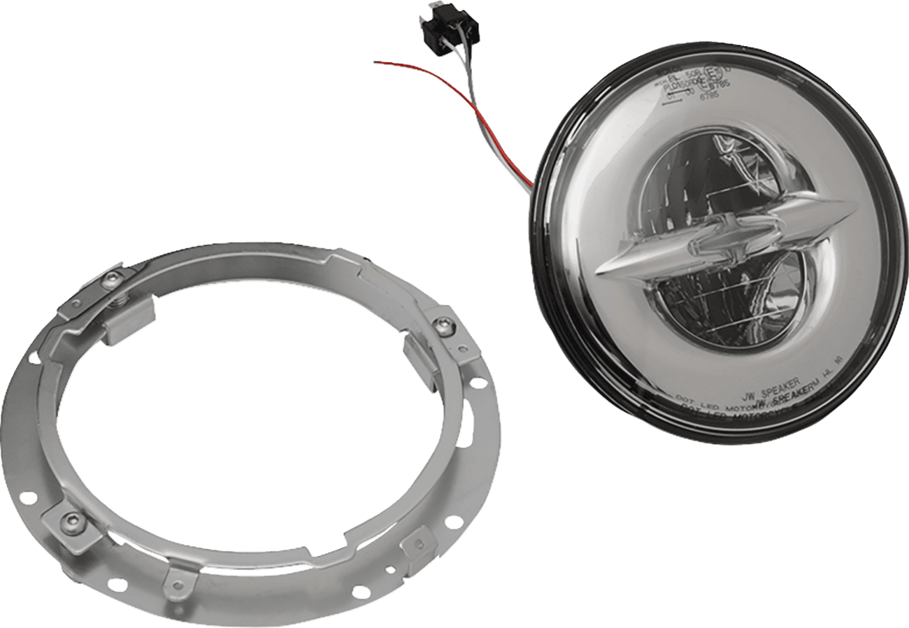 DRAG SPECIALTIES 2001-1788 7" Reflector-Style LED Headlamp - Chrome