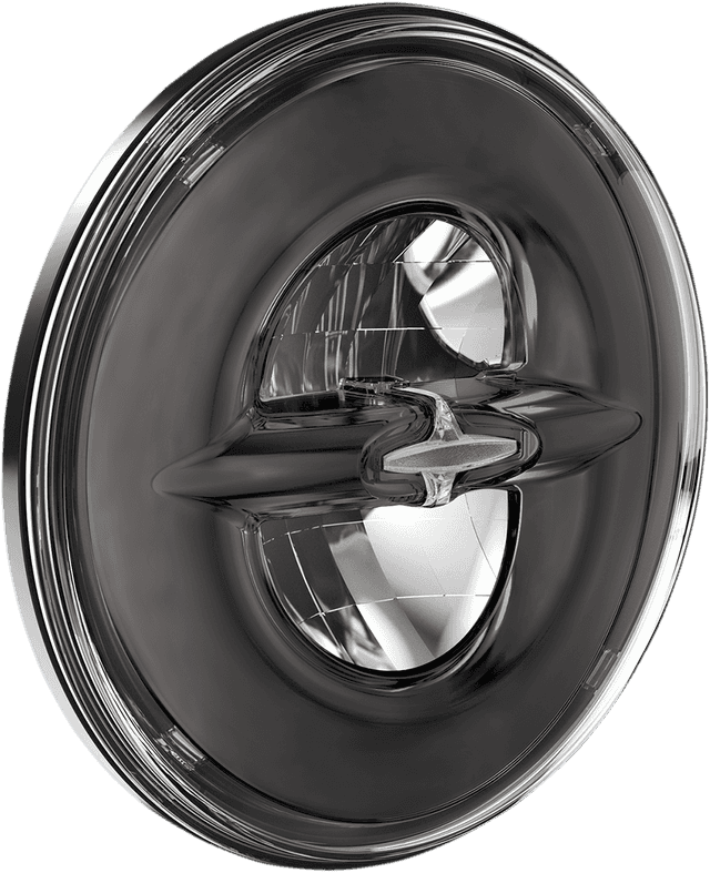 DRAG SPECIALTIES 2001-1789 Reflector-Style LED Headlamp - 7" - Dark Chrome