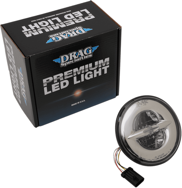 DRAG SPECIALTIES 2001-1790 Reflector-Style LED Headlamp - 7" - Chrome — image 2 of 2