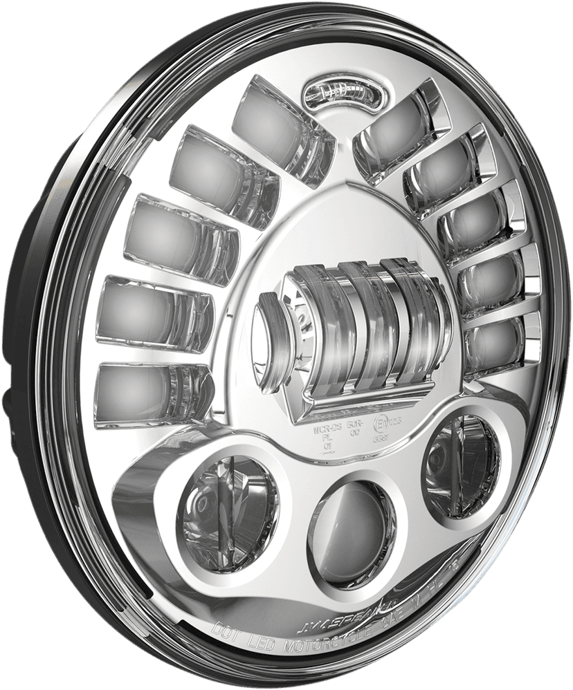 CUSTOM DYNAMICS 2001-2137 Adaptive Headlight - 7" - Pedestal Mount - Chrome — image 1 of 5