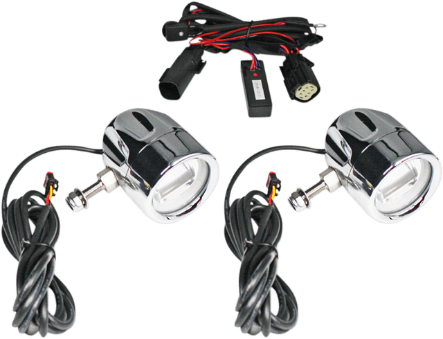 CUSTOM DYNAMICS 2001-2196 Fog Light - Chrome - Clear Lens — image 1 of 2