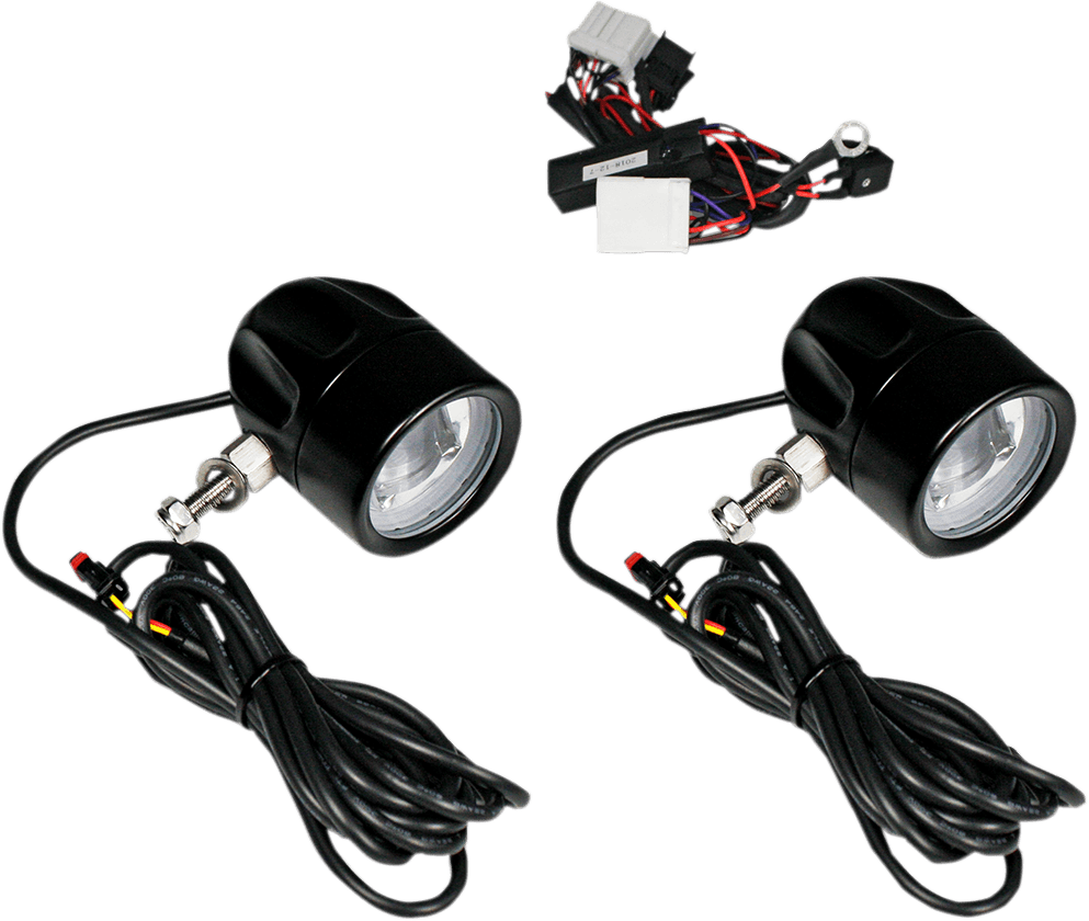 CUSTOM DYNAMICS 2001-2197 Fog Light - Black - Clear Lens
