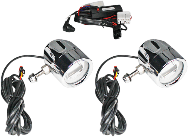 CUSTOM DYNAMICS 2001-2198 Fog Light - Chrome - Clear Lens — image 1 of 2