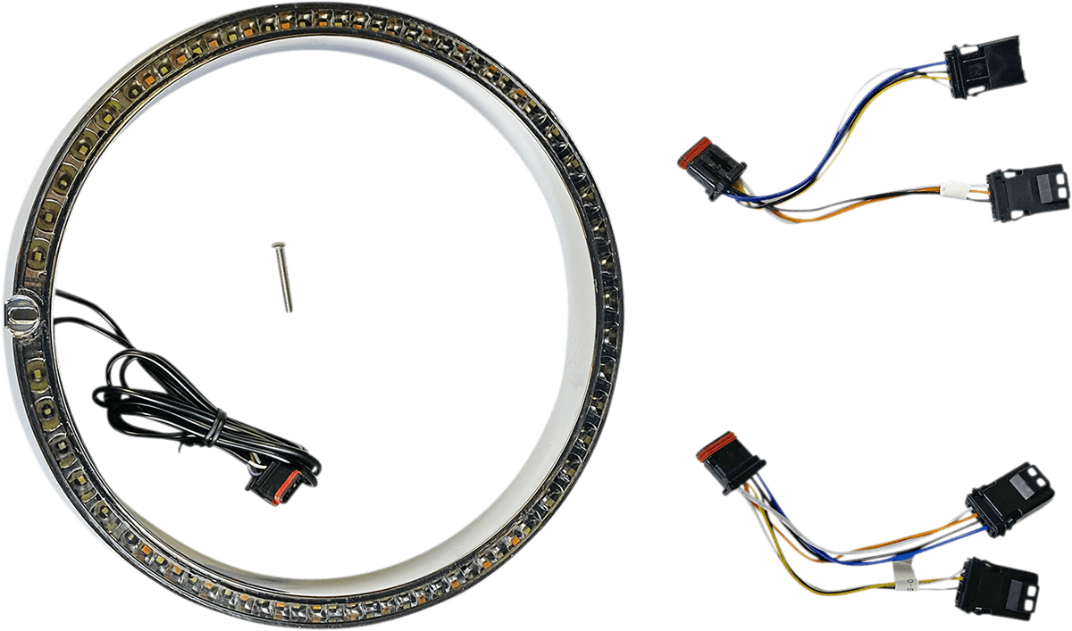 CUSTOM DYNAMICS 2001-2308 Trim Ring - Standard Turn Signal - Chrome