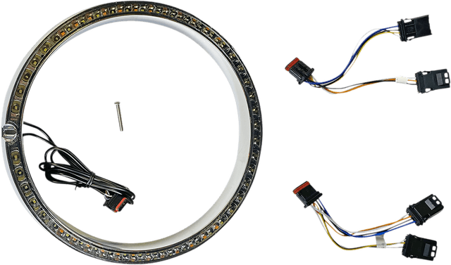 CUSTOM DYNAMICS 2001-2308 Trim Ring - Standard Turn Signal - Chrome — image 1 of 3
